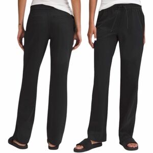 Lululemon Luxtreme Mid-Rise Straight-Leg Trouser Black Women's Size Medium